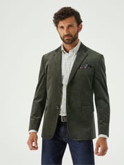 Skopes Green Tailored Fit Corduroy Taylor Jacket - Image 1 of 6