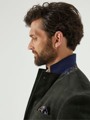 Skopes Green Tailored Fit Corduroy Taylor Jacket - Image 3 of 6