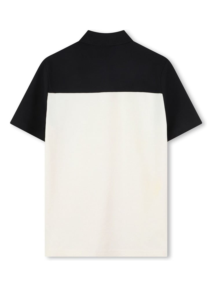 BOSS Natural Colour Block Short Sleeve Polo Shirt - Image 2 of 2