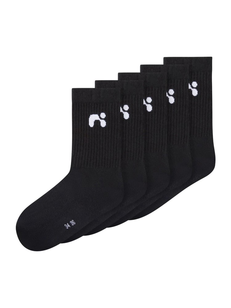 Name It Black Kids Cotton Socks 5 Pack - Image 1 of 4