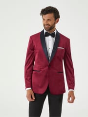 Skopes Red Skopes Paso Velvet Tailored Jacket - Image 1 of 5