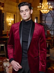 Skopes Red Skopes Paso Velvet Tailored Jacket - Image 3 of 5