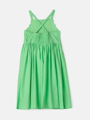 Angel & Rocket Green Alegra Corsage Scallop 100% Cotton Dress - Image 7 of 8