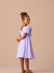 Angel & Rocket Purple Lourdes Corsage Waist Dress - Image 10 of 14