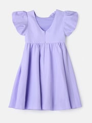 Angel & Rocket Purple Lourdes Corsage Waist Dress - Image 14 of 14
