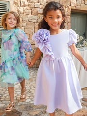 Angel & Rocket Purple Lourdes Corsage Waist Dress - Image 3 of 14