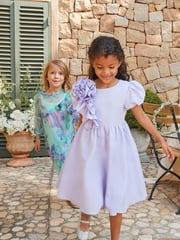 Angel & Rocket Purple Lourdes Corsage Waist Dress - Image 4 of 14
