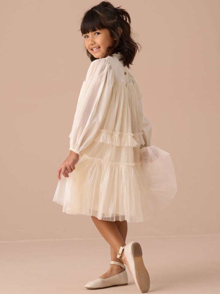 Angel & Rocket Cream Beau Boho Embellished Dress - Image 1 of 3 Angel & Rocket Cream Beau Boho Embellished Dress - Image 1 of 3