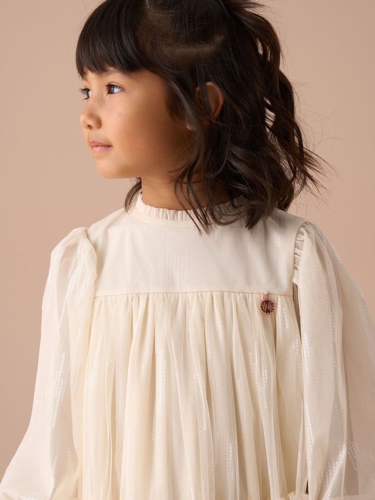Angel & Rocket Cream Beau Boho Embellished Dress - Image 2 of 3 Angel & Rocket Cream Beau Boho Embellished Dress - Image 2 of 3