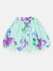 Angel & Rocket Green Darcy Mint Petal Print 100% Cotton Skirt - Image 10 of 11
