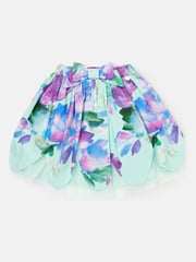 Angel & Rocket Green Darcy Mint Petal Print 100% Cotton Skirt - Image 9 of 11
