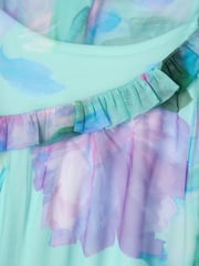 Angel & Rocket Blue Eleanor Floral Print Mesh Dress - Image 14 of 14