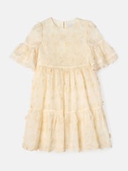 Angel & Rocket Cream Delphine Embellished Swing Dress - Image 17 of 19