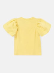 Angel & Rocket Yellow Aofie Bow T-Shirt - Image 6 of 7