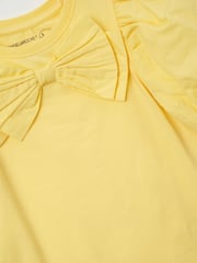 Angel & Rocket Yellow Aofie Bow T-Shirt - Image 7 of 7