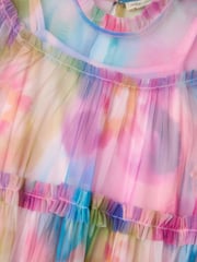 Angel & Rocket Light Pink Eleanor Floral Print Mesh Dress - Image 8 of 8