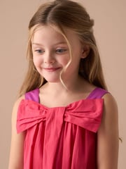 Angel & Rocket Pink Libby Pink Bow Swing Dress - Image 4 of 5