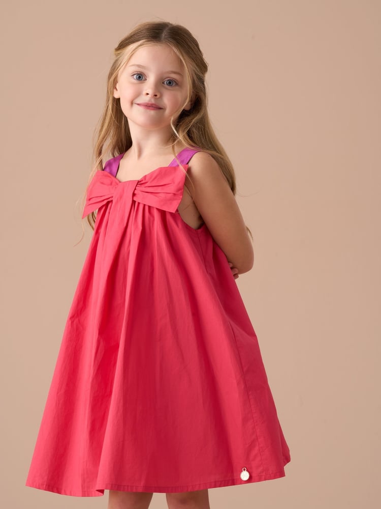 Angel & Rocket Pink Libby Pink Bow Swing Dress - Image 5 of 5
