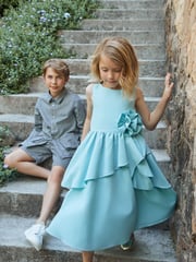 Angel & Rocket Green Lourdes Corsage Waist Dress - Image 1 of 10