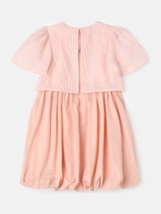 Angel & Rocket Pink Ottilie Puff Ball Angel Sleeve Dress - Image 6 of 7