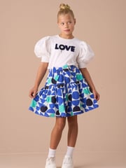 Angel & Rocket White Agatha Heart Print Rib T-Shirt - Image 3 of 7