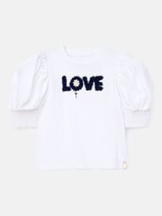 Angel & Rocket White Agatha Heart Print Rib T-Shirt - Image 5 of 7