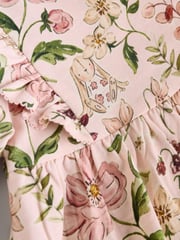 Pink Floral/ Cream Ditsy Baby Jersey Dresses 2 Pack (0mths-2yrs) - Image 8 of 9