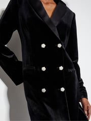 Monsoon Black Valery Velvet Blazer Dress - Image 2 of 3