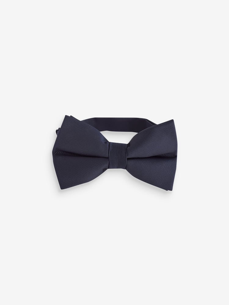 Navy Blue Twill Bow Tie - Image 1 of 6