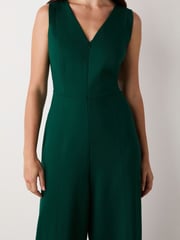 Finery Green Effie Bottle Green Ponte Jersey Jumpsuit - Image 4 of 6