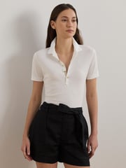 Lauren Ralph Lauren Polo-Shirt aus Piqué mit Wappenlogo - Bild 1 von 11