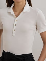 Lauren Ralph Lauren Polo-Shirt aus Piqué mit Wappenlogo - Bild 9 von 11
