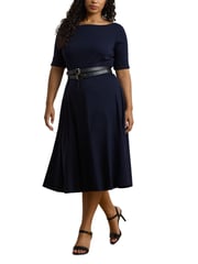 Lauren Ralph Lauren Munzie Stretch Jersey Midi Dress - Image 5 of 8