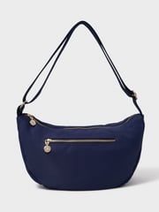 Crew Clothing Company Blue Nylon Cross-Body Bag - Image 1 of 4