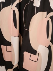 Adrianna Papell Printed Maxi A-Line Black Skirt - Image 7 of 7