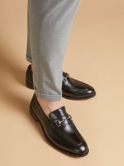Jones Bootmaker Black Jones Bootmaker Reece Leather Brown Loafers - Image 1 of 6