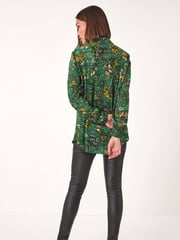 Roman Green Paisley Print Pleated Blouse - Image 3 of 5