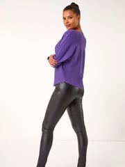 Roman Purple Scattered Embellished Knit Jumper - Image 3 of 5
