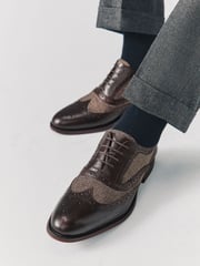 Brown Heritage Brogue Shoes - Image 2 of 7