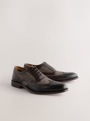 Brown Heritage Brogue Shoes - Image 3 of 7