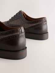 Brown Heritage Brogue Shoes - Image 6 of 7