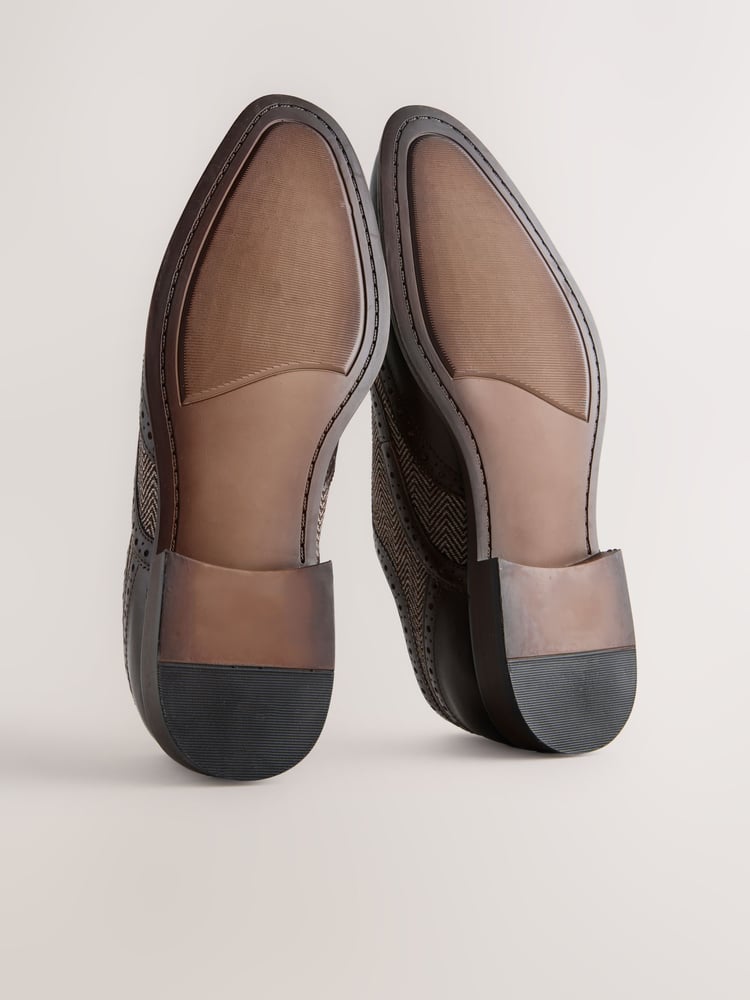Brown Heritage Brogue Shoes - Image 7 of 7