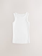 White 100% Cotton Vests 10 Pack (1.5-16yrs) - Image 10 of 14