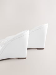 White Forever Comfort® Toe Thong Wedge Heels - Image 3 of 5