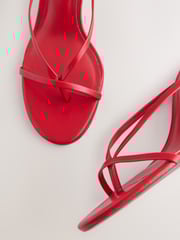 Red Forever Comfort® Toe Thong Wedge Heels - Image 6 of 8