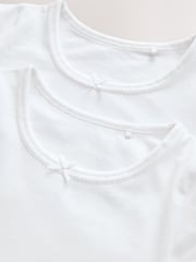 White Long Sleeve Vests 2 Pack (1.5-12yrs) - Image 5 of 6