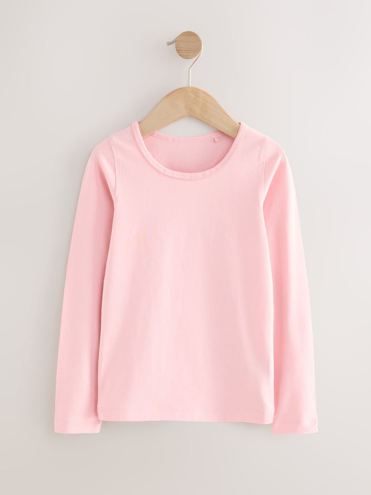 Pink Long Sleeve Vests 2 Pack (1.5-12yrs) - Image 2 of 6