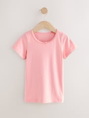 Pink Short Sleeve Vests 2 Pack (1.5-12yrs) - Image 3 of 6