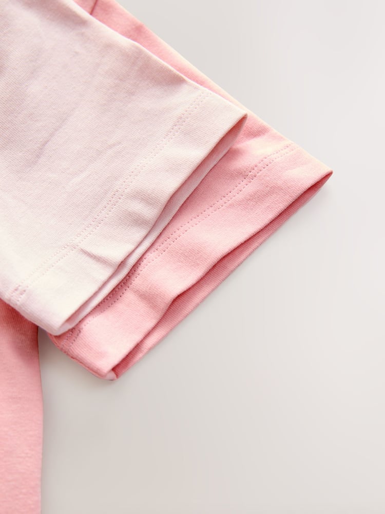 Pink Short Sleeve Vests 2 Pack (1.5-12yrs) - Image 6 of 6
