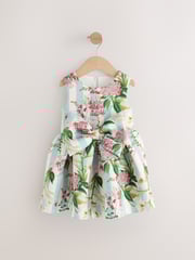 Green Kew Gardens Sleeveless Party Dress (3mths-7yrs) - Image 2 of 5